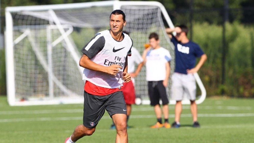 Zlatan Ibrahimovič_tréning PSG